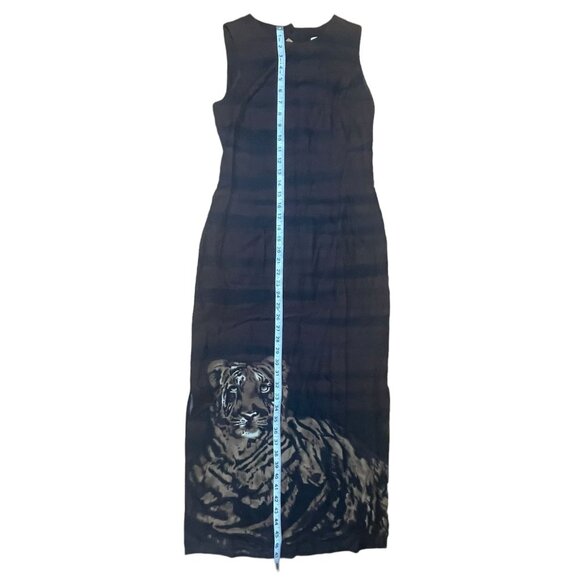 VTG. Scarlett lightweight sleeveless Y2K Maxi Tiger Dress - Picture 7 of 8